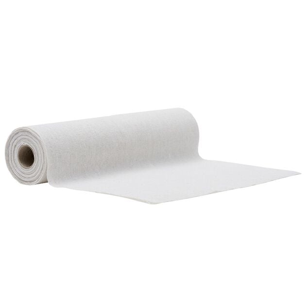 Chemin de table en polyester beige