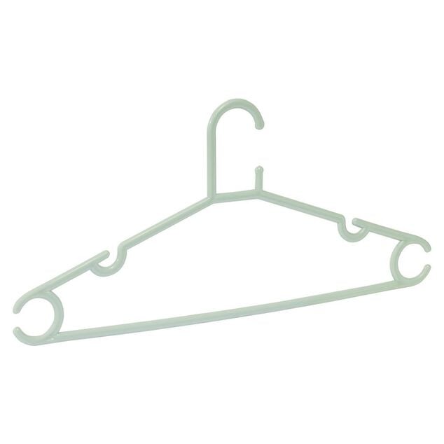 Cintre en plastique vert x5 - L38,5xH17cm