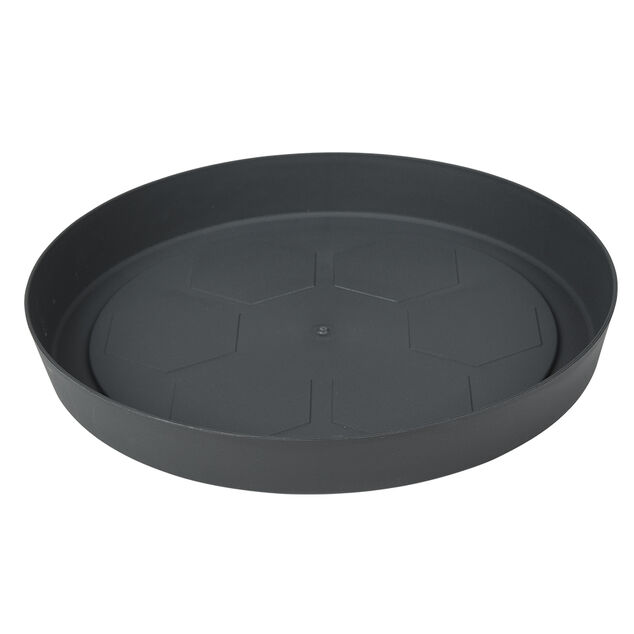 Soucoupe plastique pour pot rond 23 L gris anthracite
