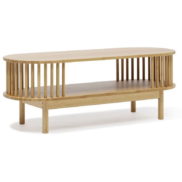 Table basse Gaïa bambou naturel - L100xP39xH36,5 cm