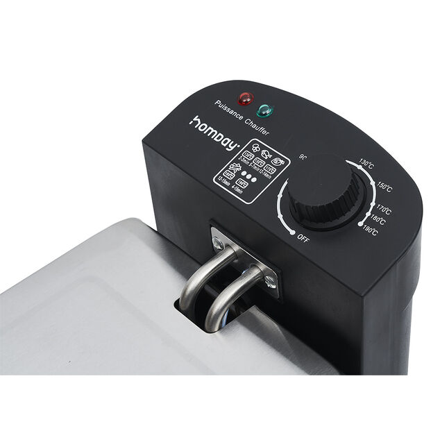 Friteuse électrique Homday en inox 3L 2000W