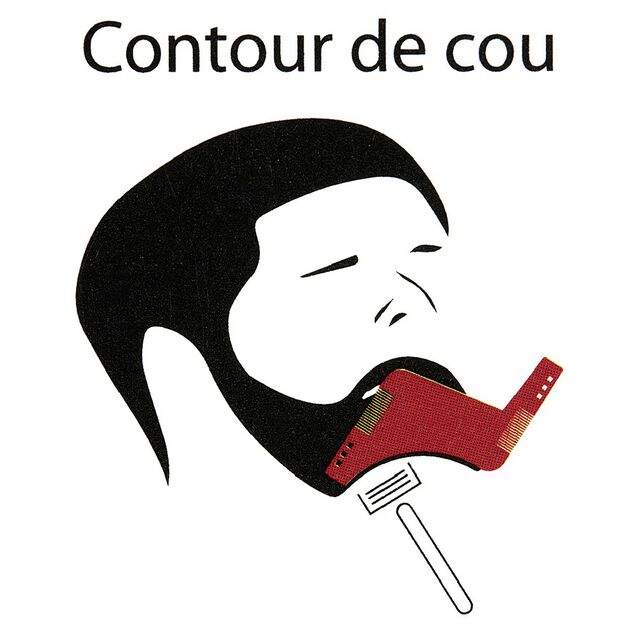 Guide et peigne 2 en 1 pour entretenir la barbe