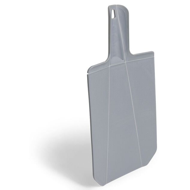 Planche &agrave; d&eacute;couper pliable en plastique gris 38x21cm
