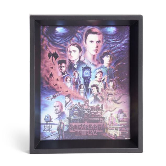 Cadre avec poster effet 3D Stranger Things - 23,6x28,5cm