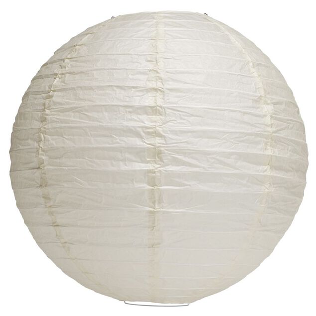 Suspension boule chinoise papier jaune - Ø40xH38cm