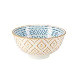 Coupelle porcelaine à motifs Ø11,7xH5,8cm (4 modèles)