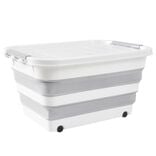Box de rangement pliable 30L &agrave; roulettes 52x39xH29cm