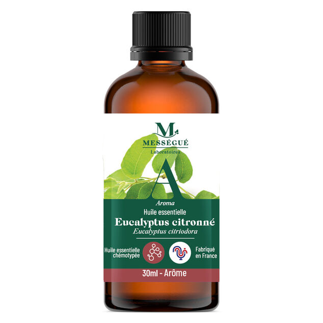 Huile essentielle eucalyptus citronn&eacute; Mess&eacute;gu&eacute; 30ml
