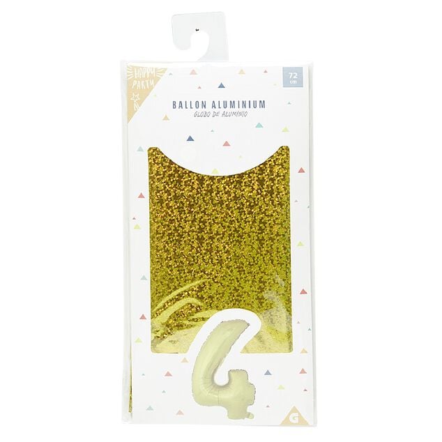 Ballon chiffre 4 en aluminium