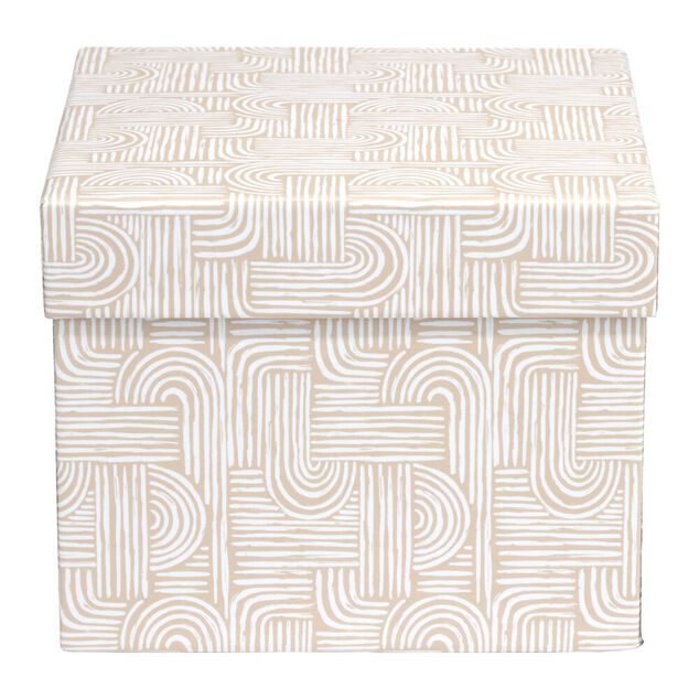 Boîte carton décorée 15x12xH15cm - 2 modèles