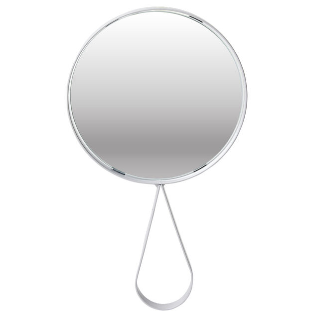 Miroir avec cadre métal rose 14x25cm