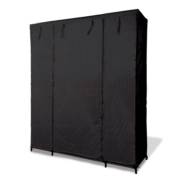 Armoire dressing tissu noir