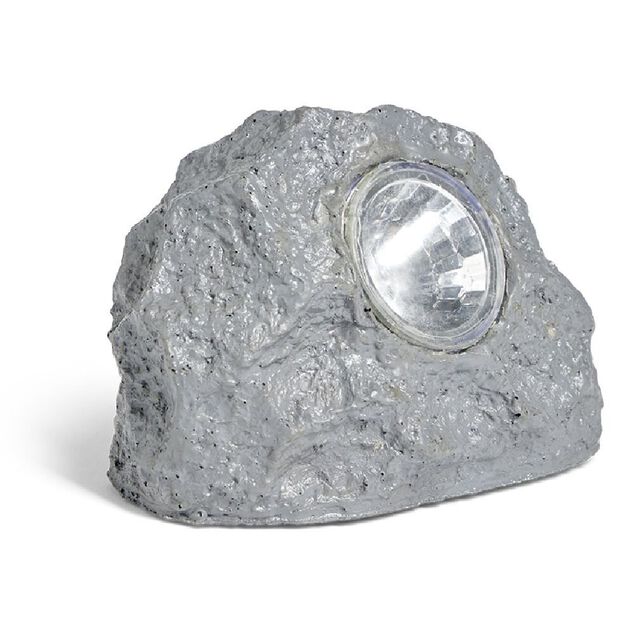 Lampe solaire imitation pierre Ø7xH10cm