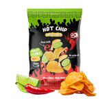 Chips piquantes Hot Chip chili et citron vert &eacute;pic&eacute;es 80gr
