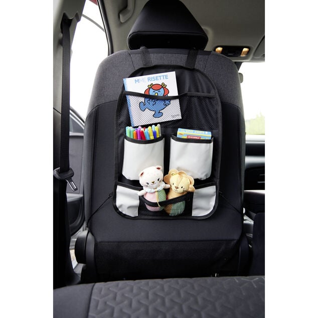 Organisateur de voiture prot&egrave;ge si&egrave;ge arri&egrave;re multipoches 31x43cm