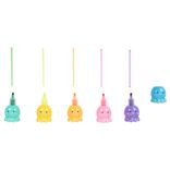 Mini surligneur pastel pieuvre superposable x5