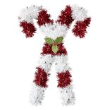 Déco sucre d'orge rouge et blanc