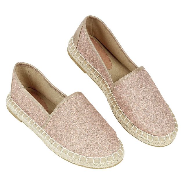 Espadrilles Femme rose paillet&eacute; T36/40
