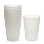 Gobelet plastique blanc translucide 27 cl x6
