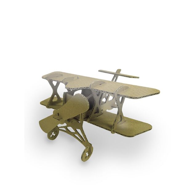 Puzzle 3D en papier carton brun (4 modèles)