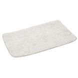 Tapis de salle de bain gris en polyester