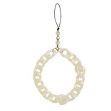 Bijou de téléphone maille plastique transparent L17cm