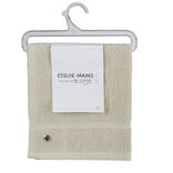 Essuie main carré 40x40 cm uni beige x2