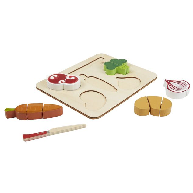 Aliment à découper avec planche bois 7 pièces