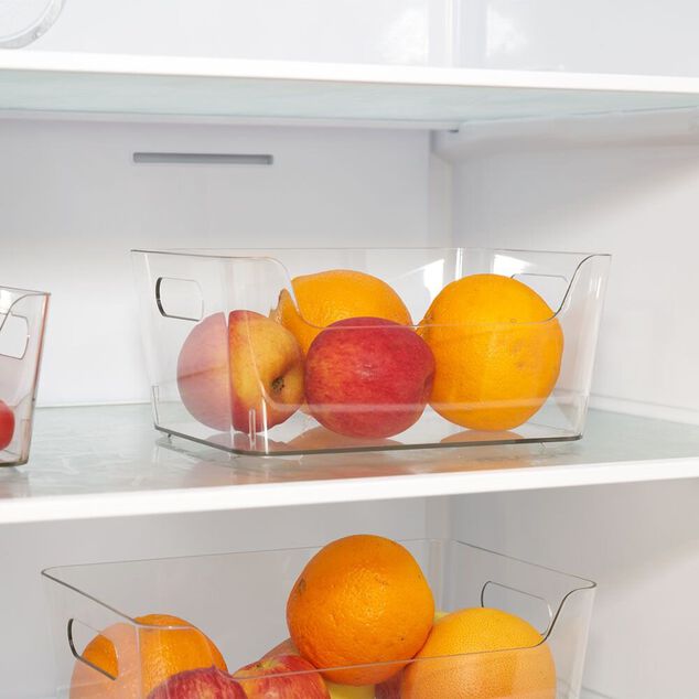 Bac rangement frigo 3,5L plastique transparent 22,4x17,3xH10cm