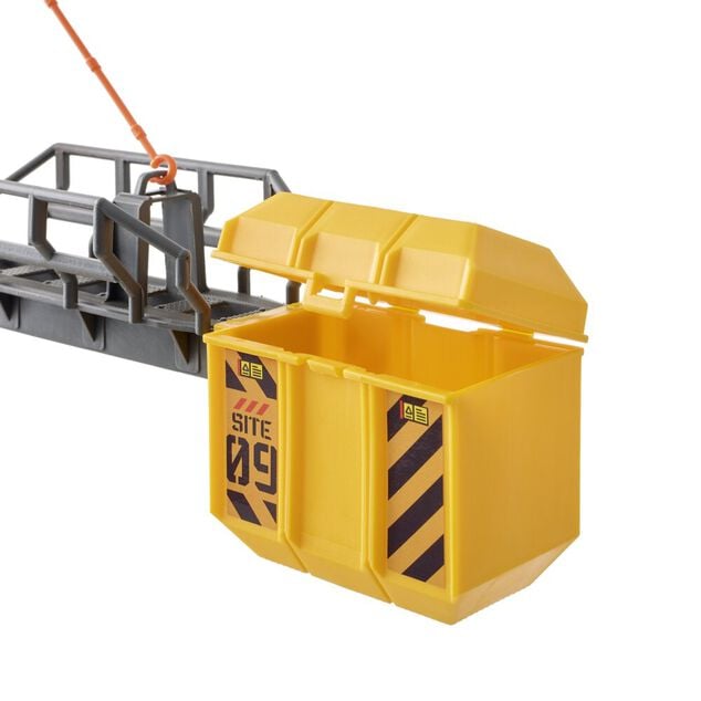 Grue t&eacute;l&eacute;command&eacute;e chantier plastique jaune H110cm