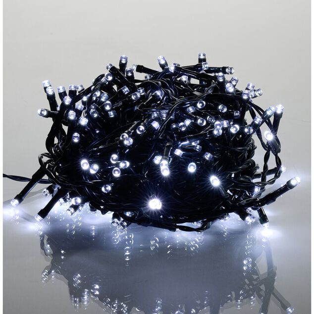 Guirlande de No&euml;l lumineuse 120LED flash blanc froid L890cm