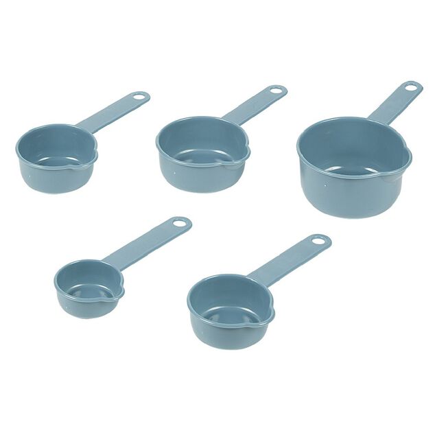 Set de 5 cuill&egrave;res-mesure en acrylique