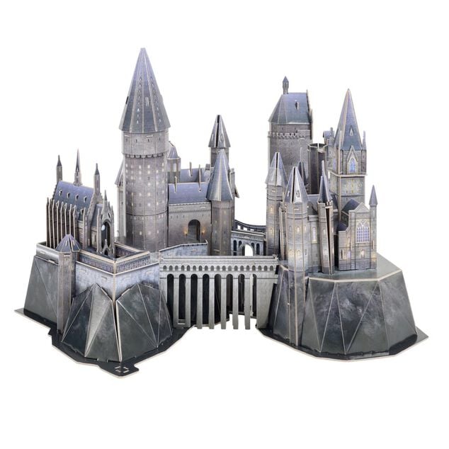 Maquette puzzle 3D ch&acirc;teau Poudlard Harry Potter 198 pi&egrave;ces gris