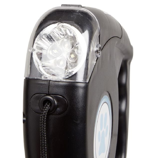 Laisse enrouleur distributeur de sac et lampe LED (2 mod&egrave;les)