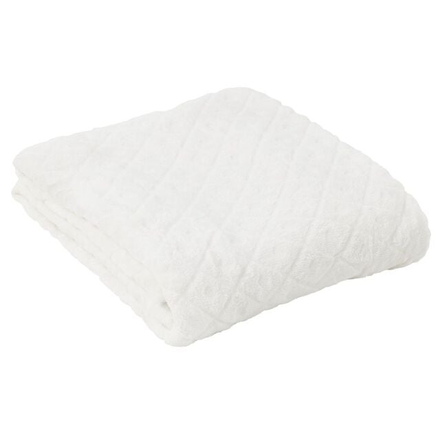 Plaid flanelle 130x160cm blanc