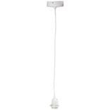 Ampoule suspendue c&acirc;ble blanc E27 &Oslash;6xH120cm