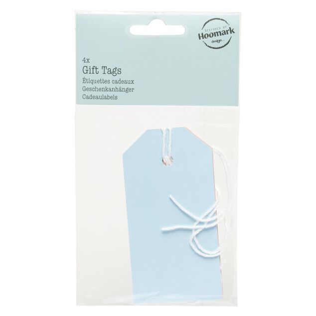 &Eacute;tiquette cadeau aux couleurs pastel x4