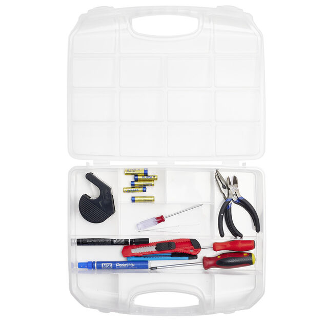 Bo&icirc;te de rangement plastique 9 compartiments 28,5x36cm