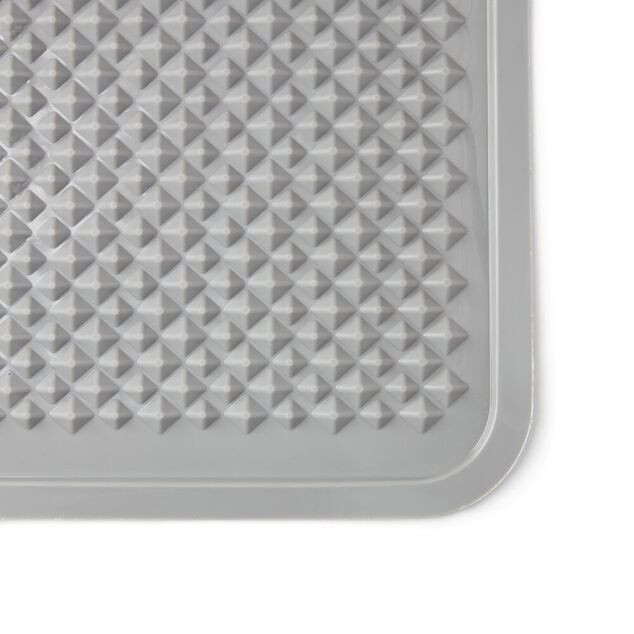 Tapis de liti&egrave;re 60x40cm PVC gris