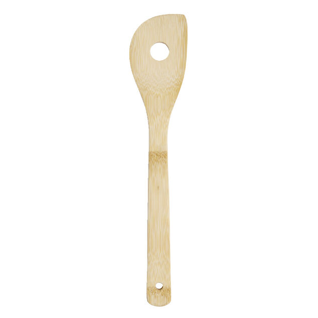 Spatule ajour&eacute;e en bambou L.30cm