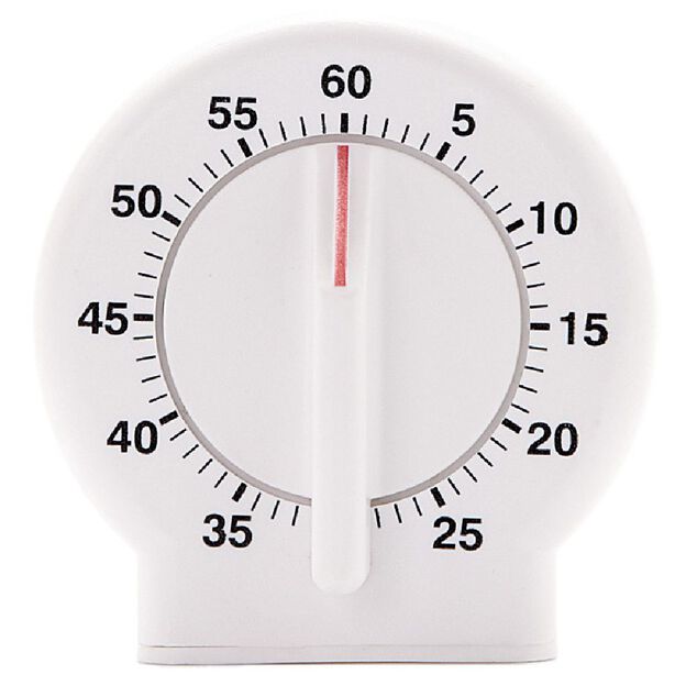Minuteur de cuisine blanc