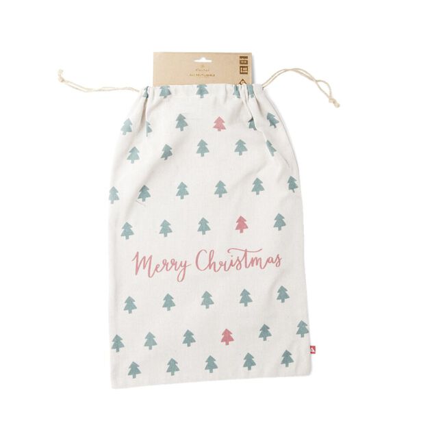 Sac cadeau tissu réutilisable 40x60cm (3 modèles)