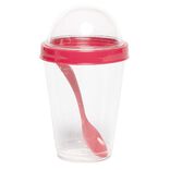 Gobelet &agrave; yaourt avec cuill&egrave;re