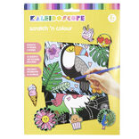 Ensemble 2 cartes à gratter avec 12 stickers