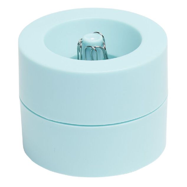 Distributeur de trombones de couleur bleue