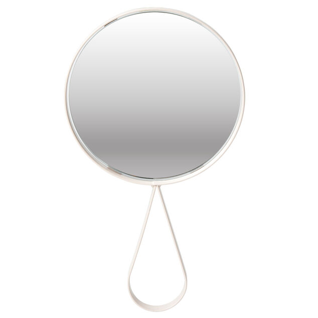 Miroir avec cadre métal rose 14x25cm