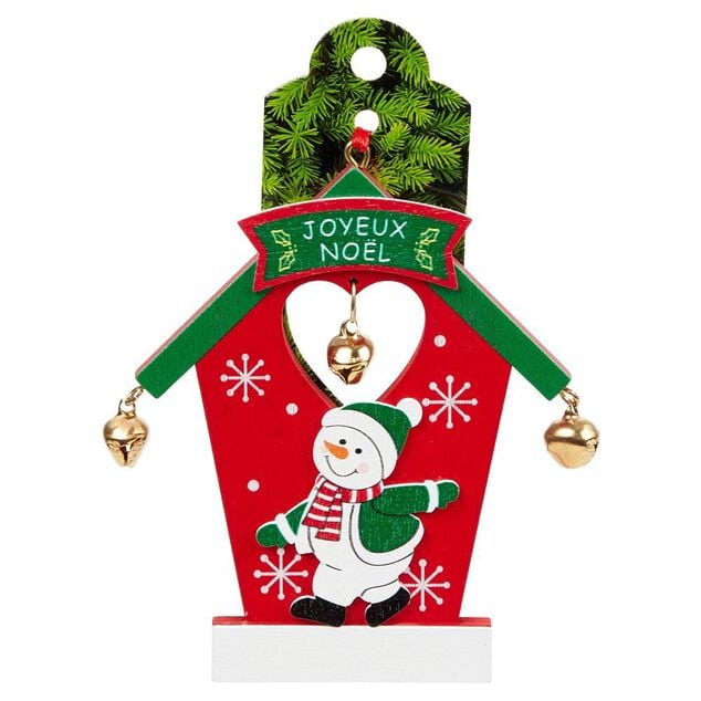 Porte nom design maison de No&euml;l (plusieurs mod&egrave;les)