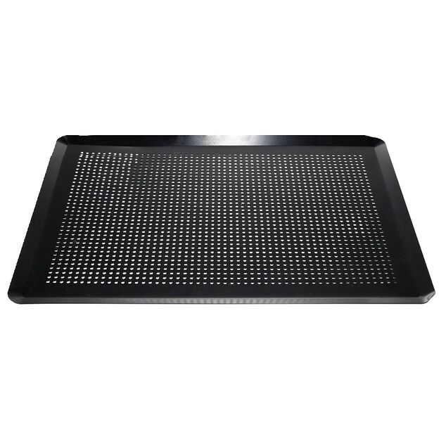 Plaque pâtissière perforée acier noir 39,6x29,6cm