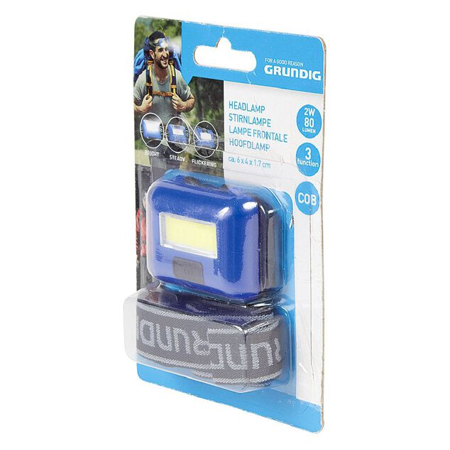Lampe frontale &agrave; led COB Grundig