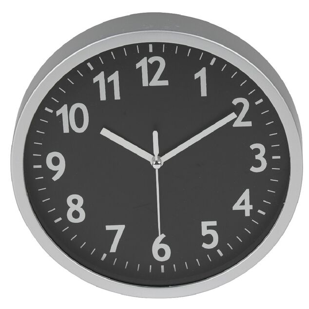 Horloge ronde en m&eacute;tal &Oslash;20 cm